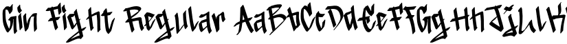 Gin Fight Regular font