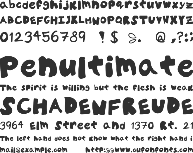 Willo font preview