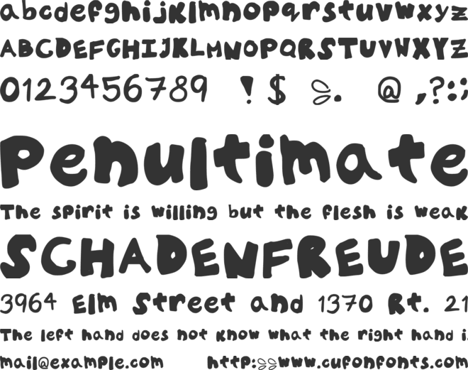 Willo font preview