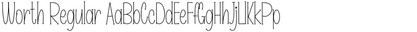 Worth Regular font
