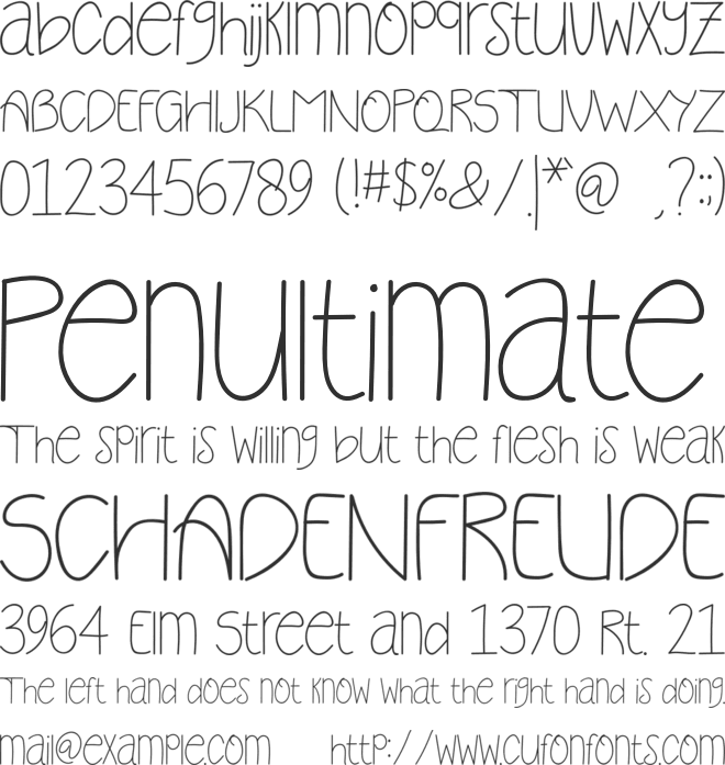 Stylish And Enjoy font preview