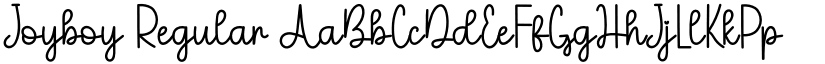 Joyboy Regular font
