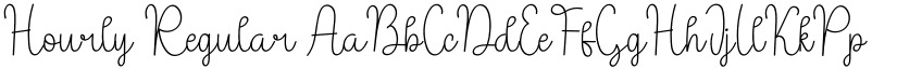 Hourly Regular font