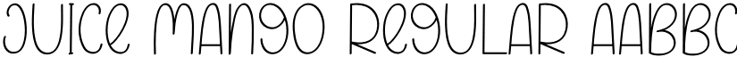 Juice Mango Regular font