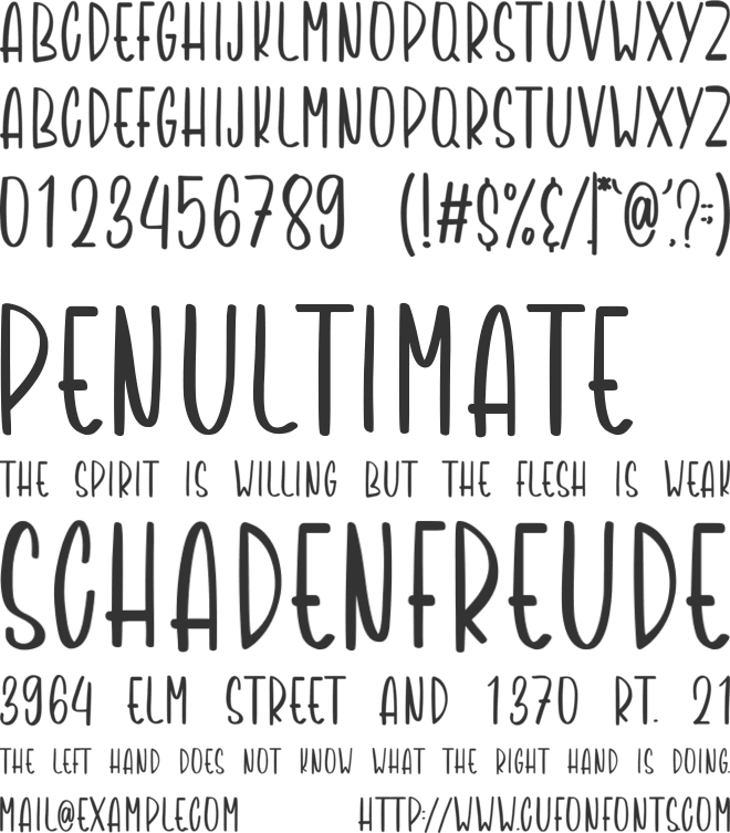 Nightheart font preview