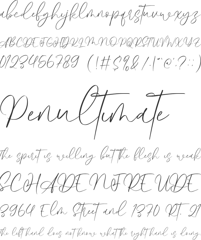Broadloom font preview