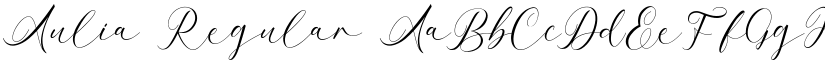 Aulia Regular font