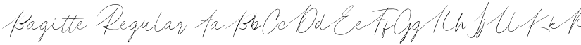 Bagitte Regular font