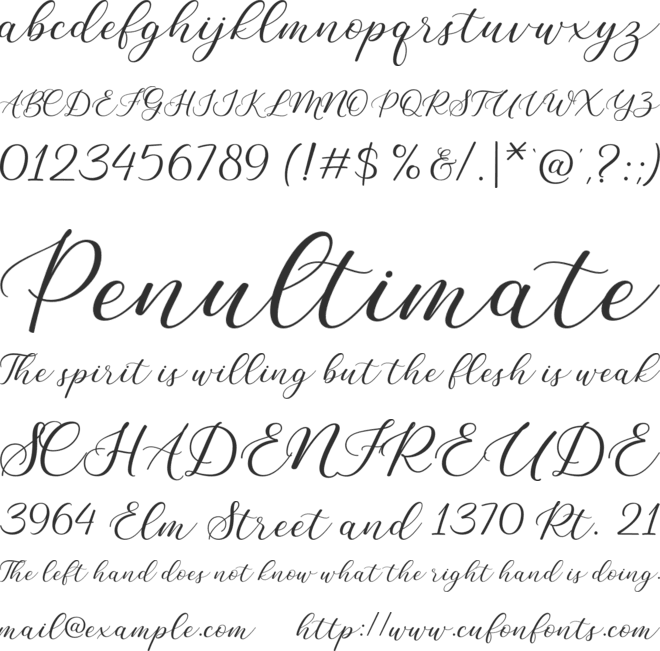 Sweet Dreams font preview