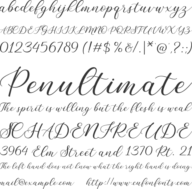 Sweet Dreams font preview