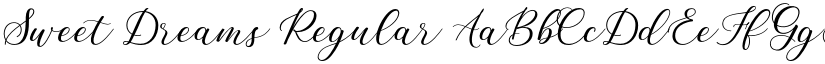 Sweet Dreams Regular font