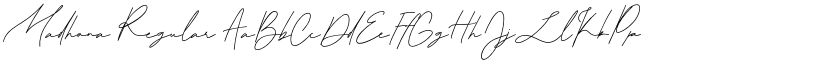 Madhona Regular font