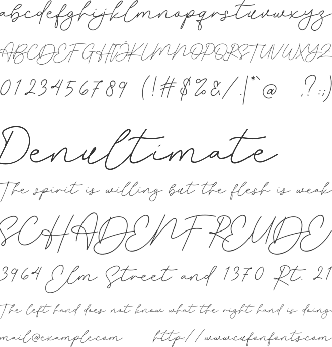Anastacia font preview