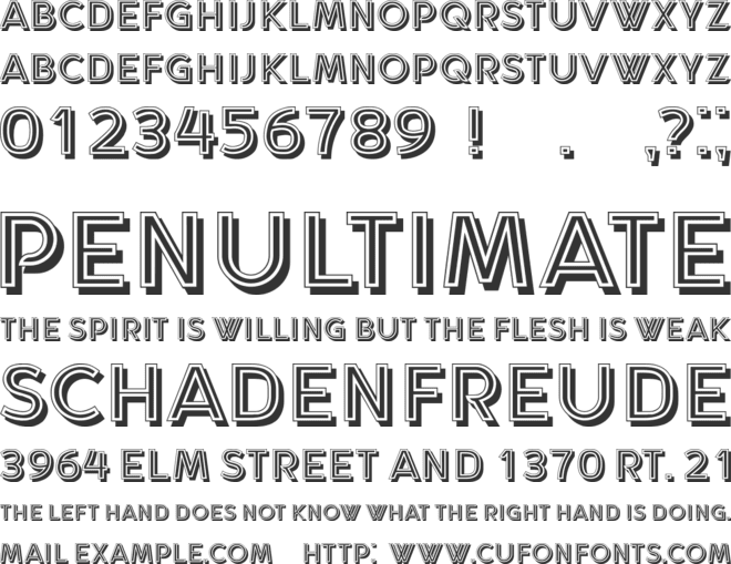 Curva font preview