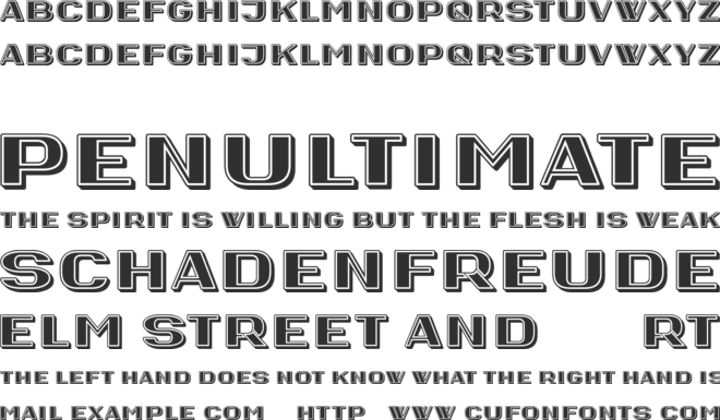 Muela font preview