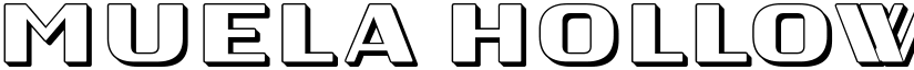 Muela Hollow Regular font