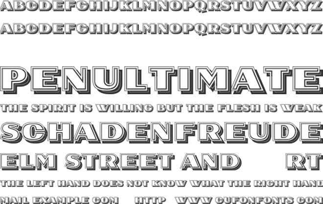 Fill The Round font preview