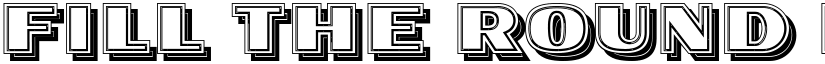Fill The Round Regular font