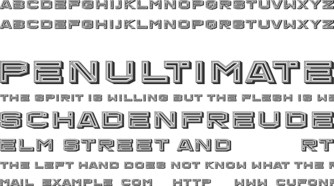 Perdite font preview