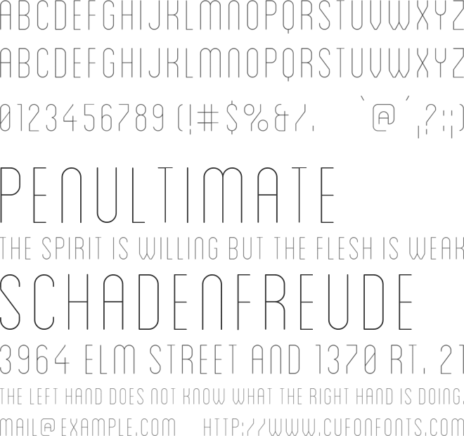 Blanch Caps Light font preview