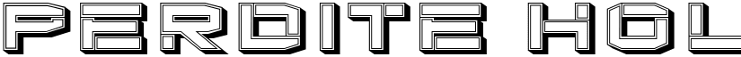 Perdite Hollow Regular font