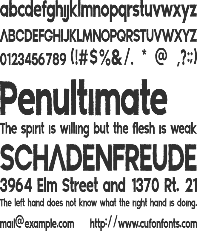 CreativeOld font preview