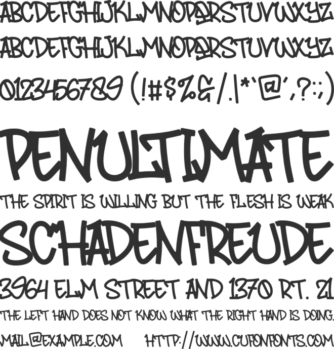 Urban Sign font preview