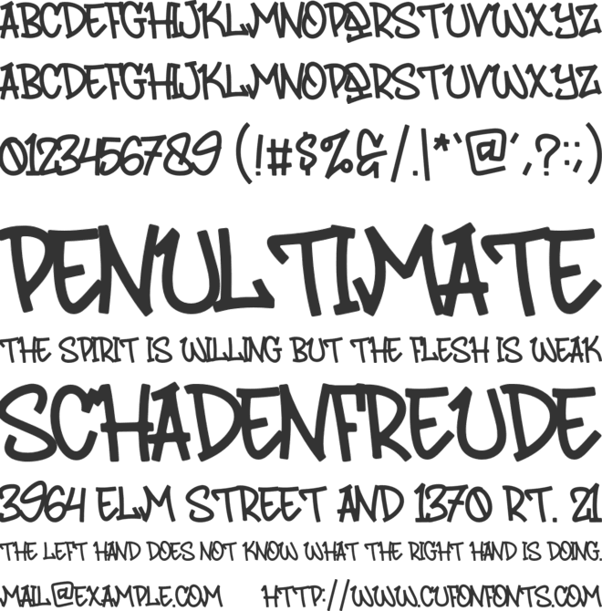 Urban Sign font preview