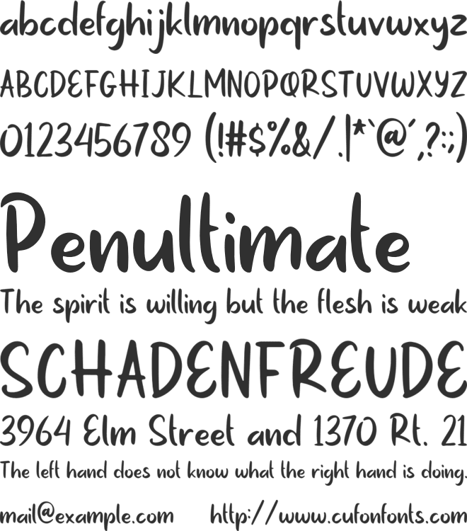 Notela font preview