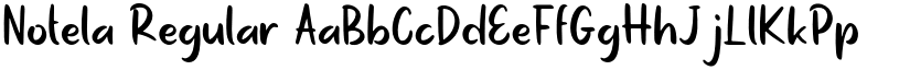 Notela Regular font