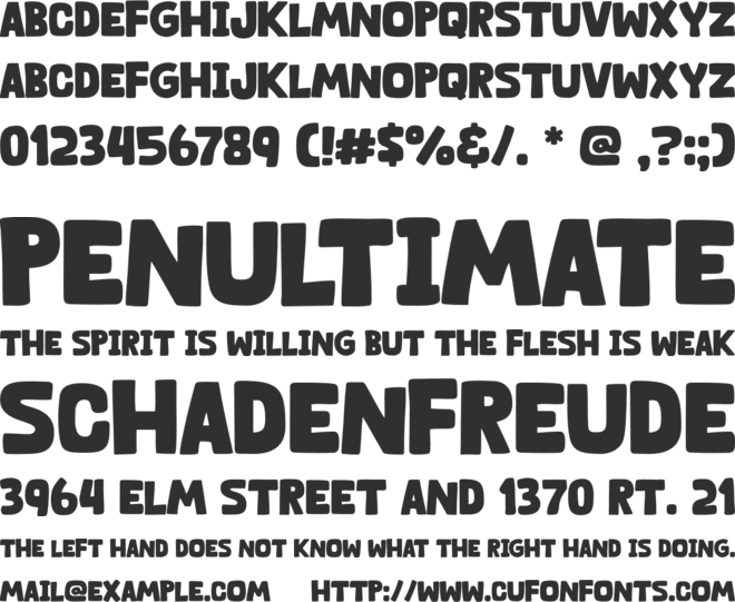 Ourland font preview