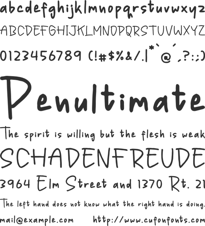 Friday Sunytime font preview