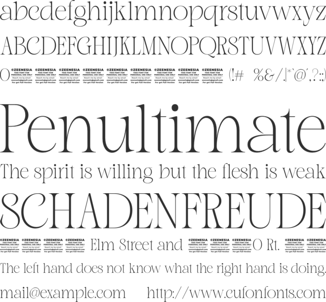 Nebulen Personal Use Only font preview
