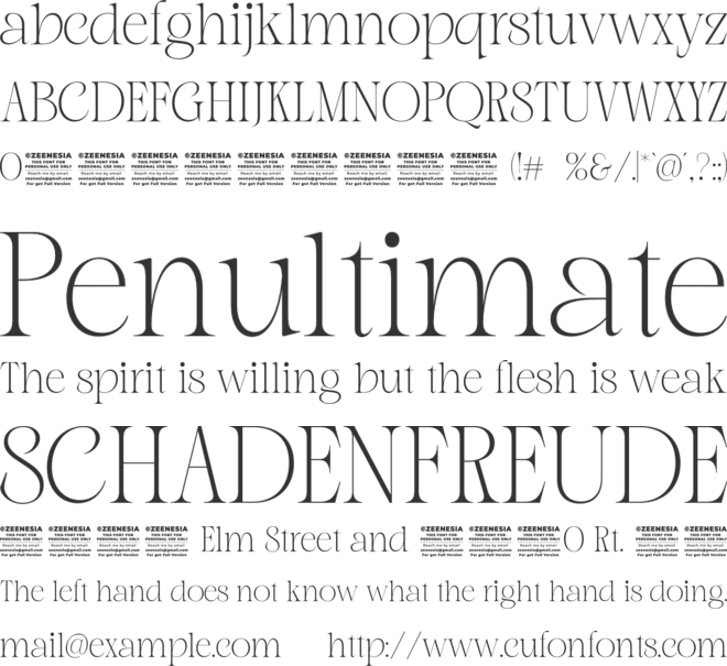 Nebulen Personal Use Only font preview