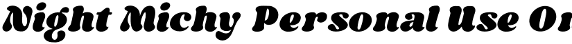 Night Michy Personal Use Only font download