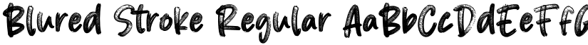Blured Stroke Regular font