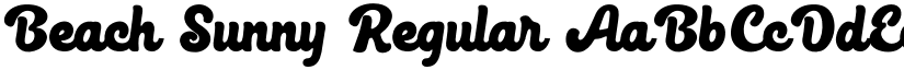 Beach Sunny Regular font
