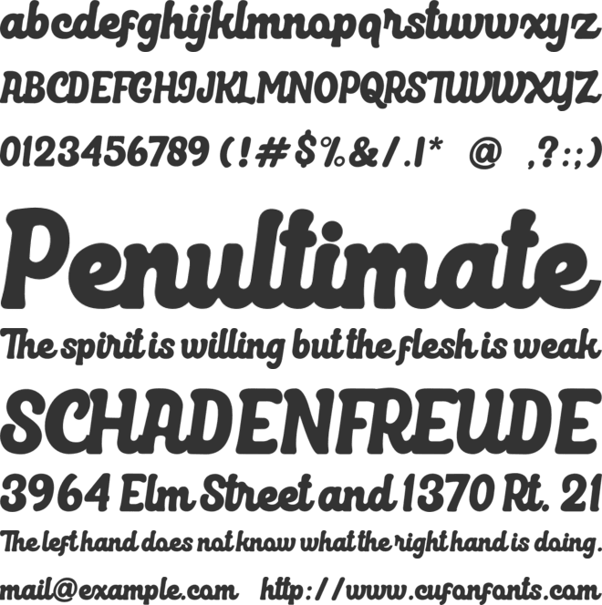 Retro Beach font preview