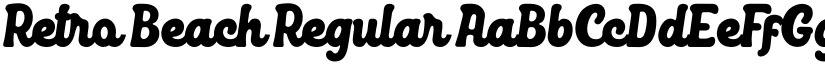 Retro Beach font download