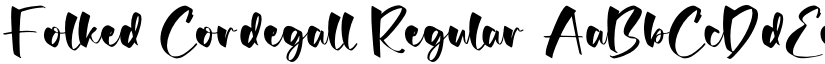 Folked Cordegall font download