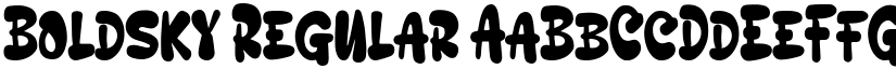 Boldsky Regular font