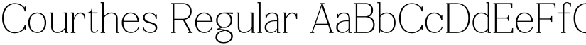 Courthes Regular font