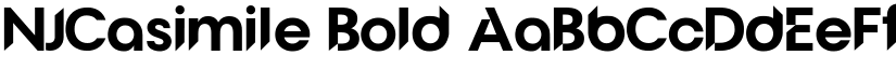 NJCasimile Bold font