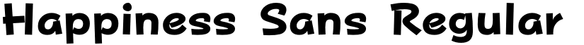 Happiness Sans Regular font