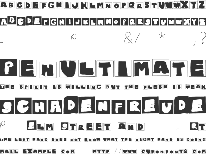 Cartoon Network font preview