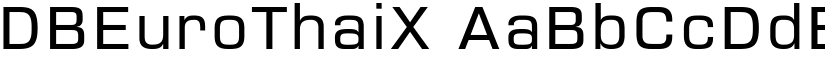 DBEuroThaiX font