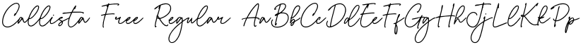 Callista Free Regular font