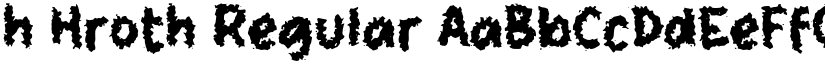 h Hroth Regular font