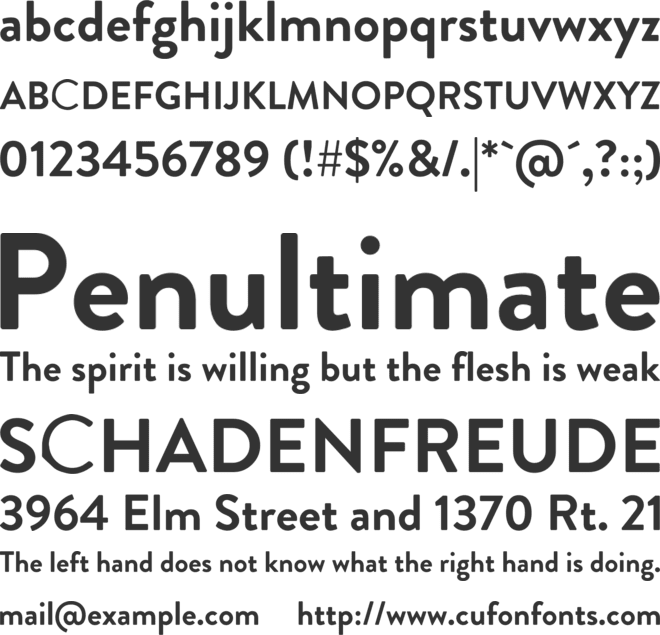 Comedy Central font preview