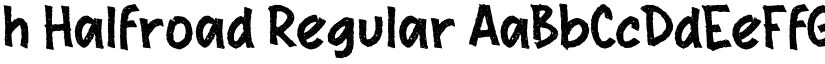 h Halfroad Regular font